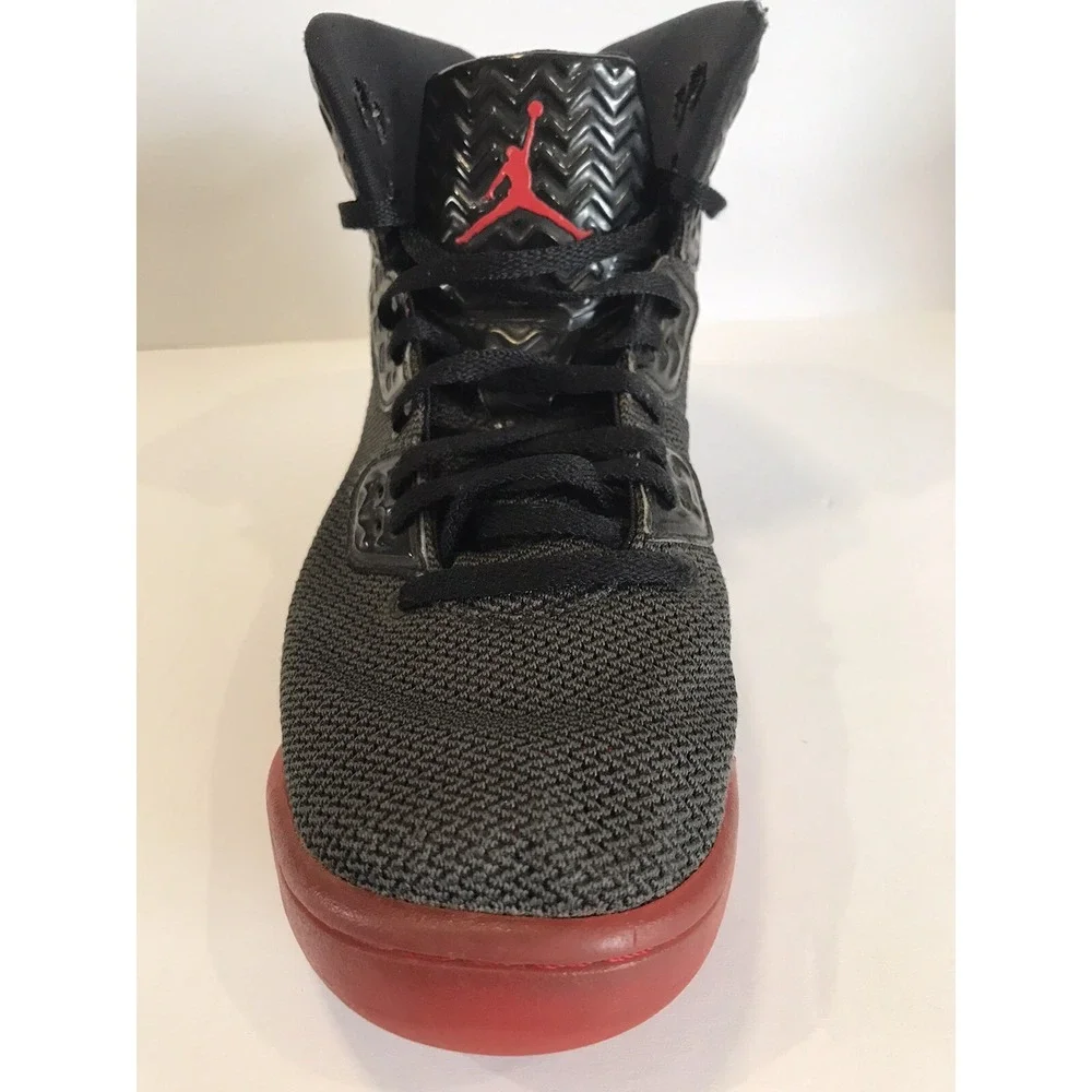 Nike Air Jordan BK high top black red and gray size 7Y‎